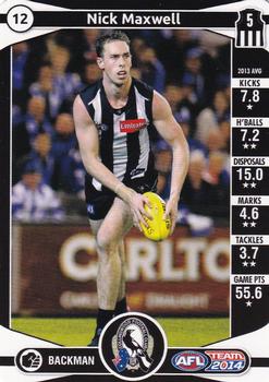 2014 Team Zone AFL Team #12 Nick Maxwell Front